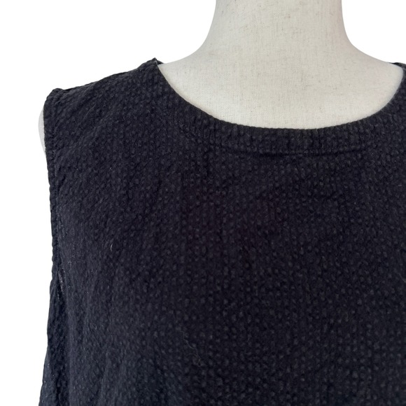 Eileen Fisher Women's Dress Large Sleeveless 100% Organic Cotton Midi Lantern - Picture 5 of 15